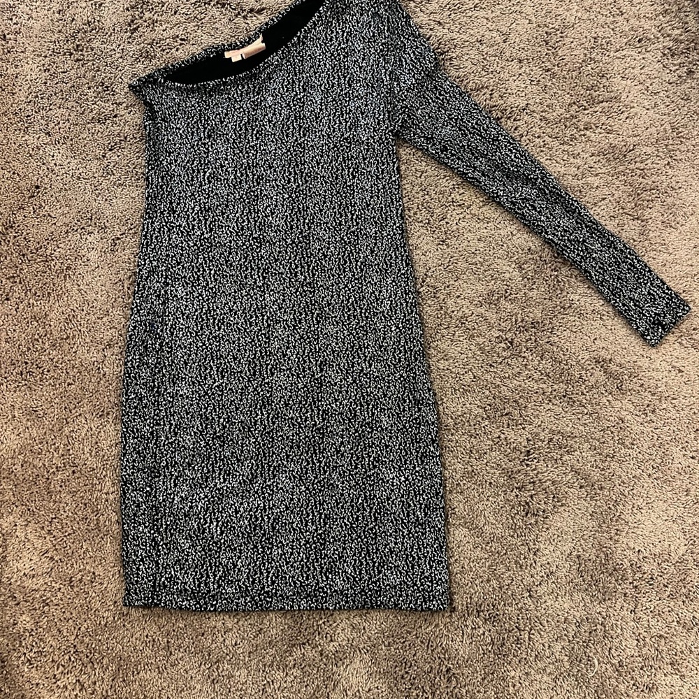 Elegant Black and White Women's Dress
